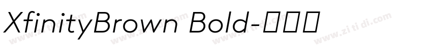 XfinityBrown Bold字体转换